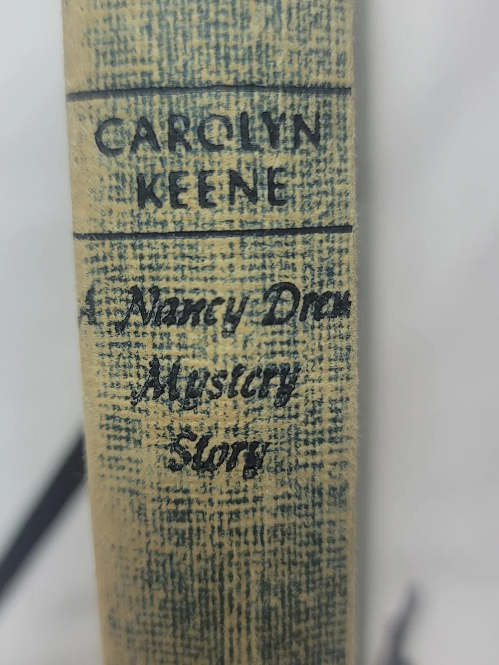 Vintage Nancy Drew #27 The Secret of the Wooden Lady 1953 Blue Tweed HB